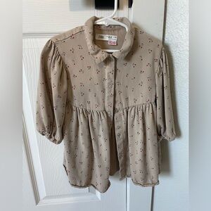 Zara 18-24month flowy apple print dress